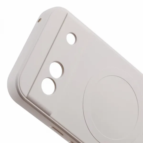 RUBBER MAGSAFE Silikónový kryt pre Google Pixel 8a béžový