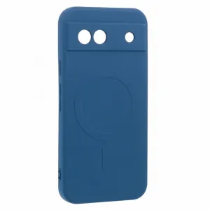 RUBBER MAGSAFE Silikónový kryt pre Google Pixel 8a tmavomodrý