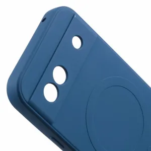 RUBBER MAGSAFE Silikónový kryt pre Google Pixel 8a tmavomodrý