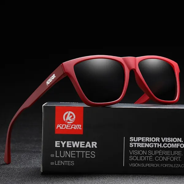 KDEAM Lead 2 slnečné okuliare, Red / Gray (GKD018C02)