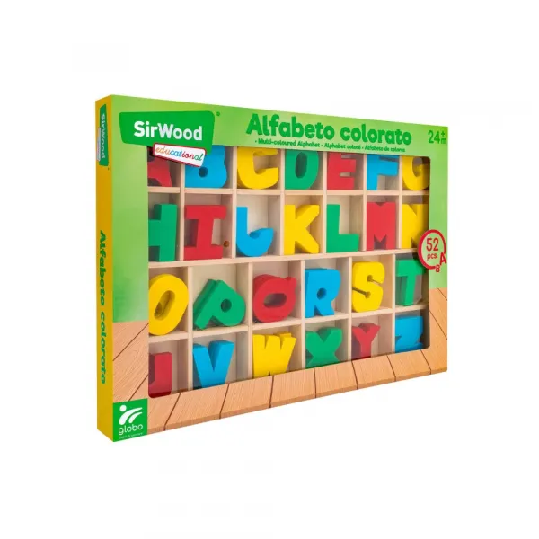 Drevené abeceda - písmená 52ks-SIRWOOD