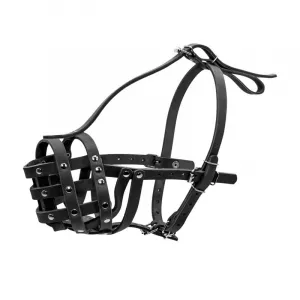 Kožený náhubok pre psa rotvajler