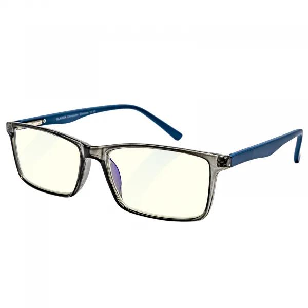 Okuliare na Počítač PCG08 modro/šedý plastový rám +0,5
