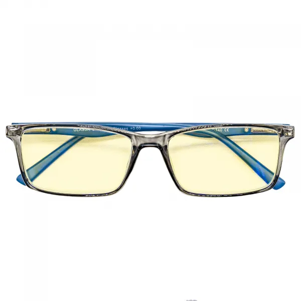 Okuliare na Počítač PCG08 modro/šedý plastový rám +0,5