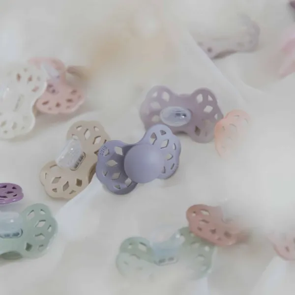 BIBS Infinity anatomické cumlíky zo silikónu 2ks - veľkosť 2 - Ivory / Sage