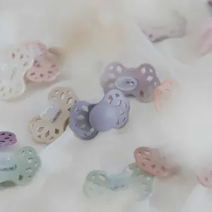 BIBS Infinity anatomické cumlíky zo silikónu 2ks - veľkosť 2 - Ivory / Sage