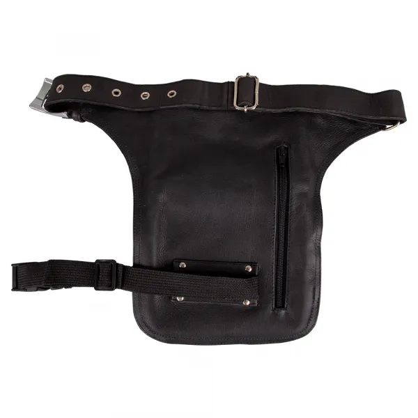 W-TEC Black Heart Devil Skull Black Leather