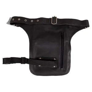 W-TEC Black Heart Devil Skull Black Leather