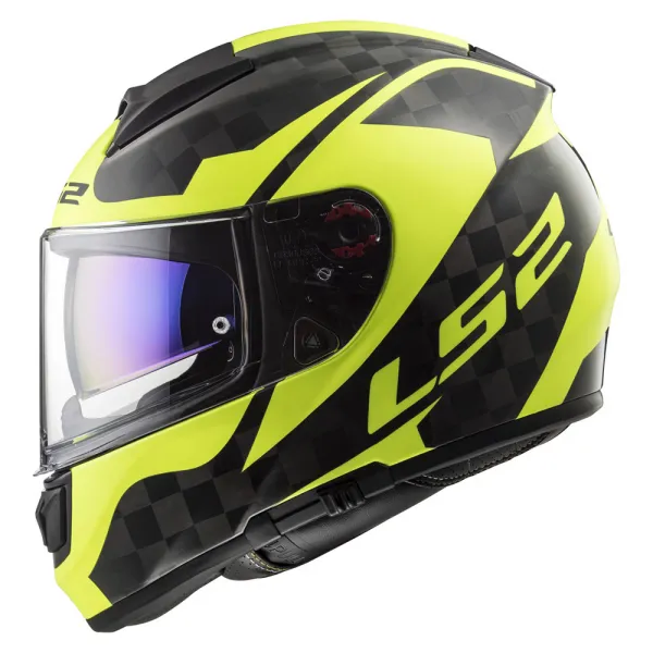 LS2 LS2 FF397 Vector C Shine Carbon Hi Vis Yellow - XS (53-54)
