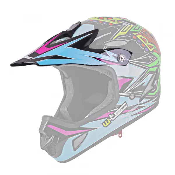 W-TEC Náhradný šilt pre prilbu FS-605 Extinction Pink