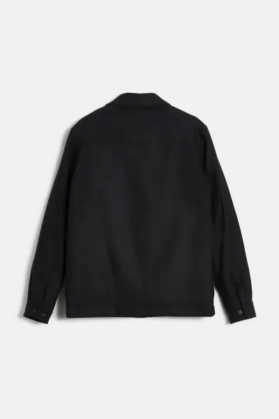 Bunda Woolrich Alaskan Wool Overshirt Black