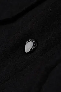 Bunda Woolrich Alaskan Wool Overshirt Black
