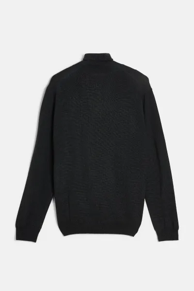 Rolák Woolrich Gd Knitted Turtleneck Black