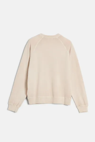 Mikina Woolrich Gd Fleece Crewneck Light Oak