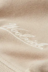 Mikina Woolrich Gd Fleece Crewneck Light Oak