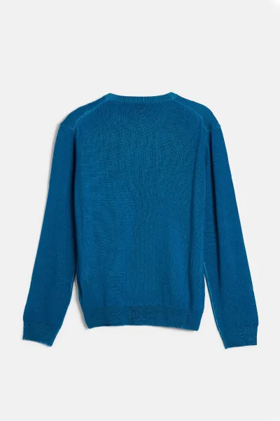 Sveter Woolrich Gd Knitted Crewneck Turkish Tile