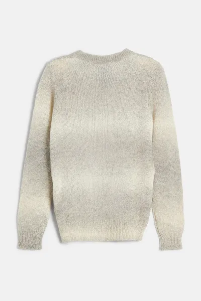 Sveter Woolrich Alpaca Ombre Wool Crewneck Grey