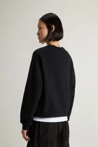 Mikina Woolrich Winter Fleece Crewneck Black