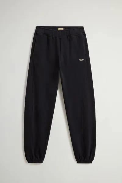 Tepláky Woolrich Winter Fleece Sweatpant Black