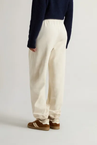 Tepláky Woolrich Winter Fleece Sweatpant Milky Cream