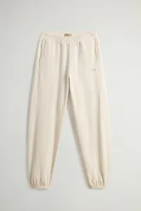 Tepláky Woolrich Winter Fleece Sweatpant Milky Cream