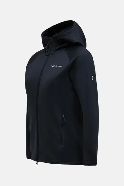 Mikina Peak Performance W Midlayer Zip Hood Black