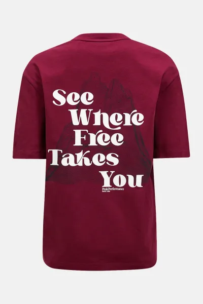 Tričko Peak Performance W Graphic Tee Vertical Zenith