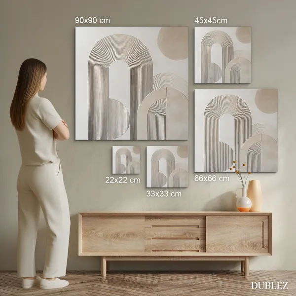 Štrukturovaný obraz z dreva - Oblúk