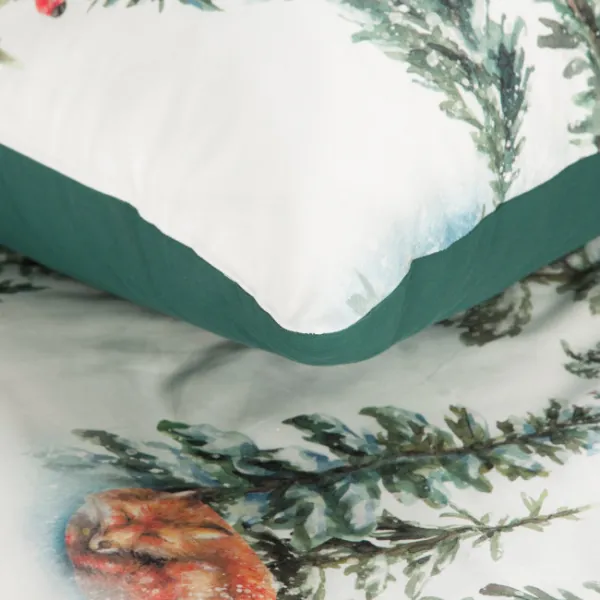 Posteľná súprava DEER biela / zelená