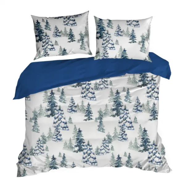 Posteľná súprava NATAL modrá / biela