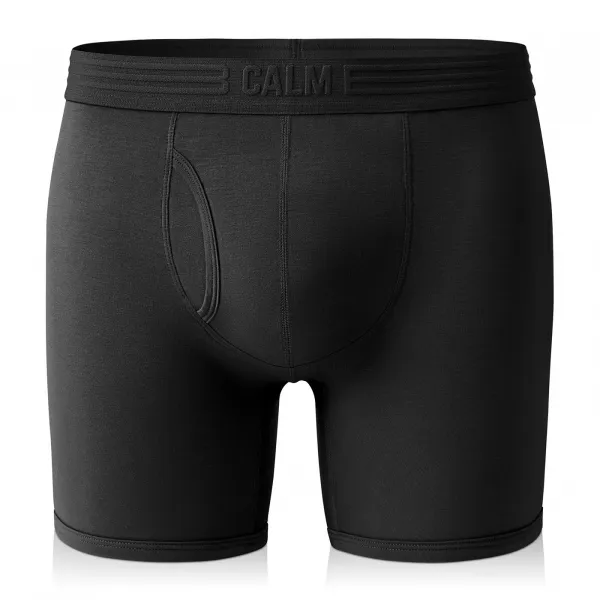 Calm B Boxerky čierne 5-pack s cockpitom Velikost: L