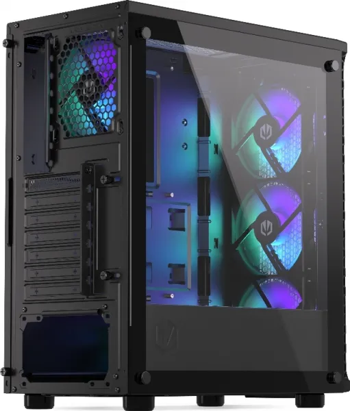 ENDORFY Case Signum 300 ARGB, Průhledná bočnice, ATX, 4x120mm, černá