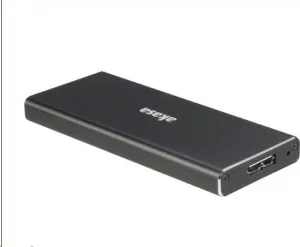 Externý box AKASA pre M.2 SSD SATA II, III, USB 3.1 Gen1 Micro-B, (podporuje 2230, 2242, 2260 a 2280), hliník, čierna