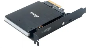 Adaptér AKASA pre M.2 PCIe a M.2 SATA s RGB LED a chladičom