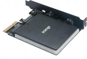 Adaptér AKASA pre M.2 PCIe a M.2 SATA s RGB LED a chladičom