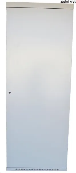 LEXI-Net 19" stojanový rozvaděč 27U 600x800 rozebiratelný, ventilační jednotka, termostat, kolečka, 600kg, sklo, šedý
