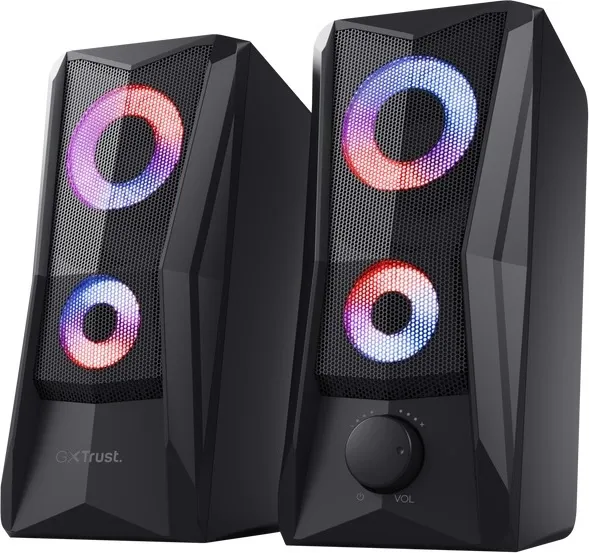 TRUST reproduktory GXT 606 Javv RGB-Illuminated 2.0 Speaker Set, černá