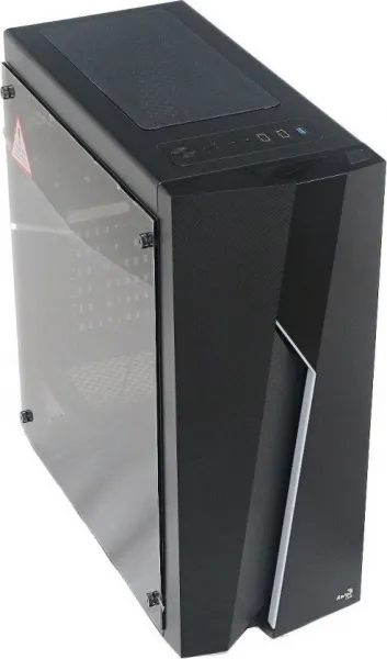 Eurocase AEROCOOL skříň Bolt, Mid tower, 1x USB 3.0, 2x USB 2.0, 2x audio, bez zdroje
