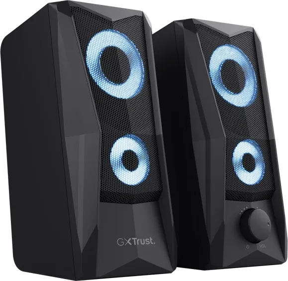 TRUST reproduktory GXT 606 Javv RGB-Illuminated 2.0 Speaker Set, černá