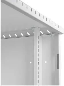 LEXI-Net 10" nástěnný rozvaděč Basic 6U 292x300, skleněné dveře, bez zad, svařovaný, šedý