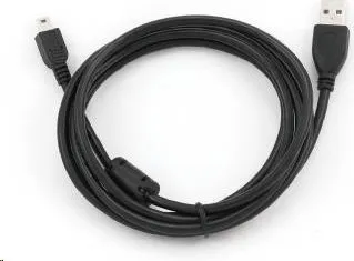 Kábel USB GEMBIRD 2.0 A-Mini B (5pin) kábel, HQ s feritovým jadrom, 1,8 m, čierny