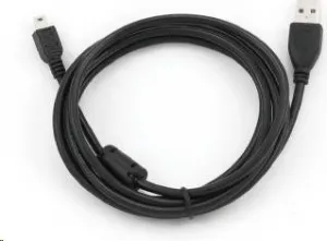 Kábel USB GEMBIRD 2.0 A-Mini B (5pin) kábel, HQ s feritovým jadrom, 1,8 m, čierny
