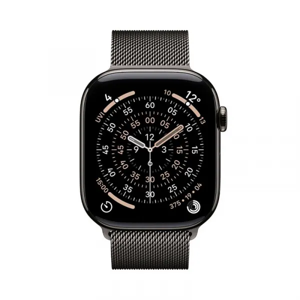 Apple Watch Series 11 GPS + Cellular 42mm Slate Titanium Case with Slate Milanese Loop MF8U4WF/A