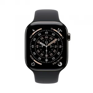 Apple Watch Series 11 GPS + Cellular 42mm Slate Titanium Case with Black Sport Band - M/L MF8T4WF/A