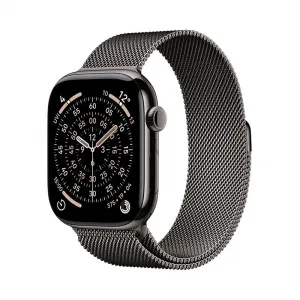 Apple Watch Series 11 GPS + Cellular 42mm Slate Titanium Case with Slate Milanese Loop MF8U4WF/A