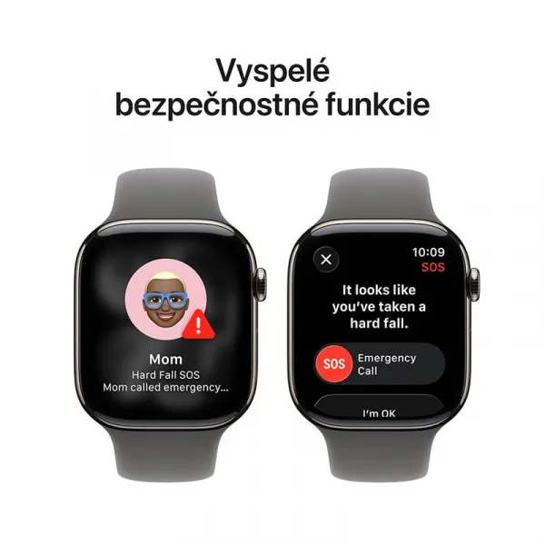 Apple Watch Series 11 GPS + Cellular 46mm Natural Titanium Case with Stone Grey Sport Band - S/M MFCW4WF/A