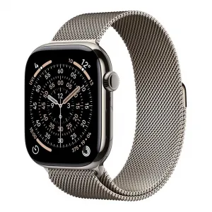 Apple Watch Series 11 GPS + Cellular 46mm Natural Titanium Case with Natural Milanese Loop - M/L MFD04WF/A