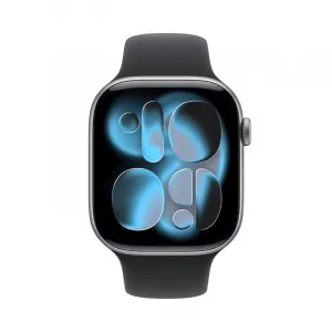 Apple Watch Series 11 GPS + Cellular 42mm Space Grey Aluminium Case with Black Sport Band - M/L, MF8C4WF/A