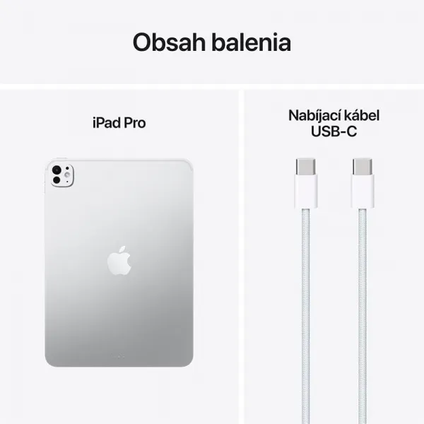 Apple iPad Pro 11" Wi-Fi 2TB štandardné sklo - Strieborný (2025) MDWV4HC/A