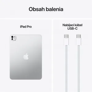 Apple iPad Pro 11" Wi-Fi 2TB štandardné sklo - Strieborný (2025) MDWV4HC/A